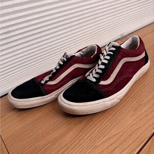 Vans Red and Black Sneakers